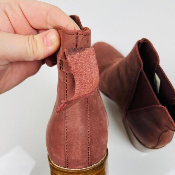 TOMS Women's Burnt Henna Leather Esme Bootie Size: 7.5 - Picture 8 of 9